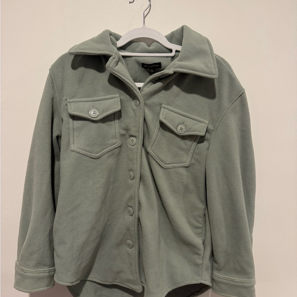 Women's Shinestar Green Fleece Jacket